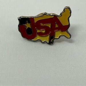 USA Map Enamel Pin
